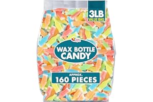 A GREAT SURPRISE Wax Bottle Candy - 3 Pounds - Easter Favors - Wax Bottles with Juice - Nik L Nip Drinks - 90s Candies - Old Fashion Retro