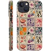 Generic Case Compatible with iPhone 14 - Hybrid Durable Shockproof Phone Cover,Cases for Woman Girl - Vintage Stamp Collage