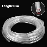 WENLISELL 10m Clear PVC Hose Tube Pipe 8mm ID x 10mm OD Flexible Vinyl Tubing + view 2