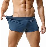 GENEMEN Mens Mesh Shorts 3 Inch Inseam Gym Running Sweat Shorts Jockstrap Large Split Sides