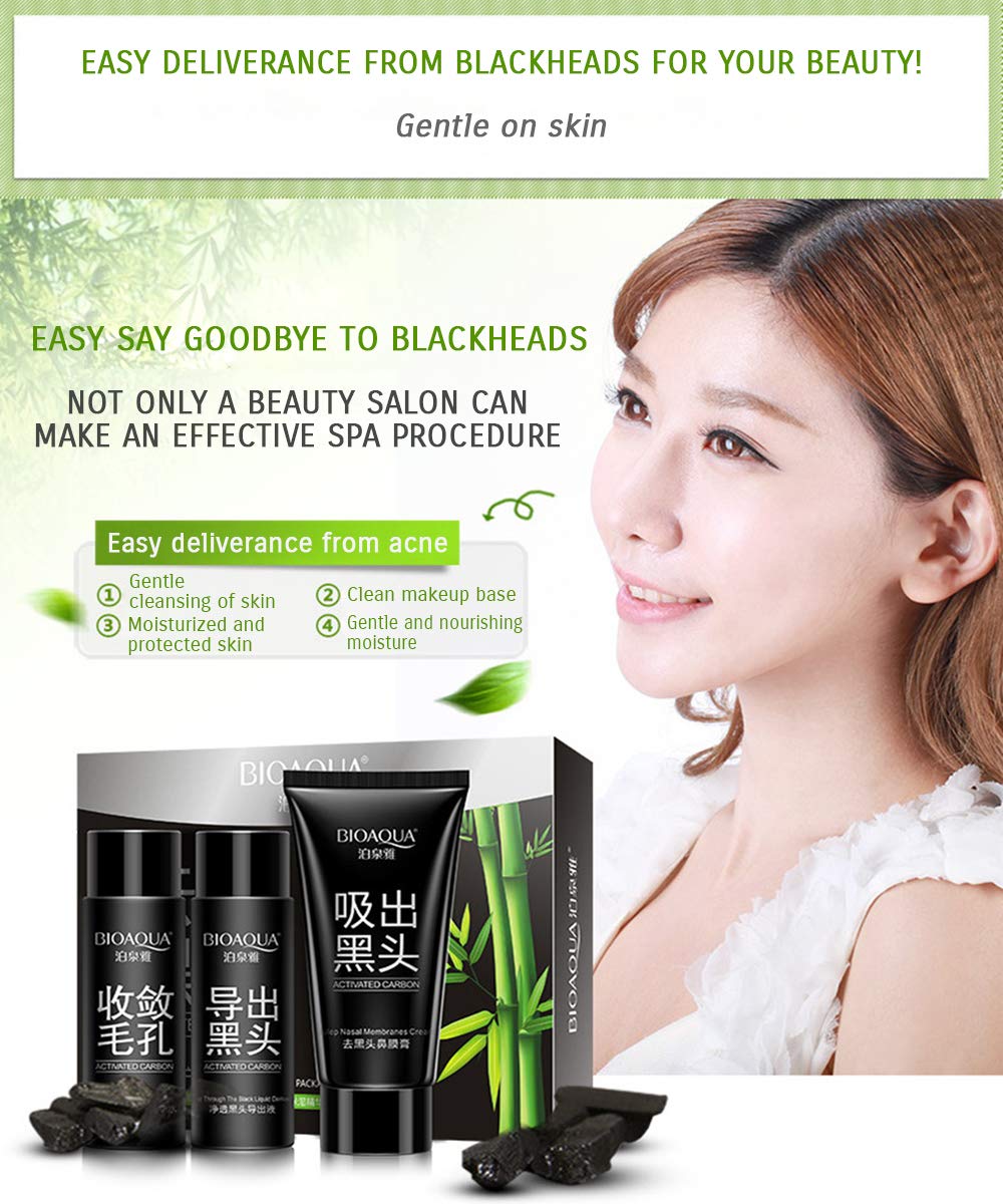 bioaqua blackhead remover active carbon deep cleansing spot membrane