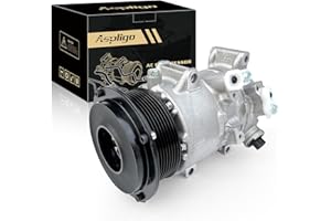 Aspligo Air Conditioner AC Compressor Fits for Toyota RAV4 2.4L 2006-2008, Hiace 2.7L 2006-2012, Camry 2.4L 2007-2009, with A/C Clutch, CO11178JC AC Compressor, Replaces 8831006240, 8831033250