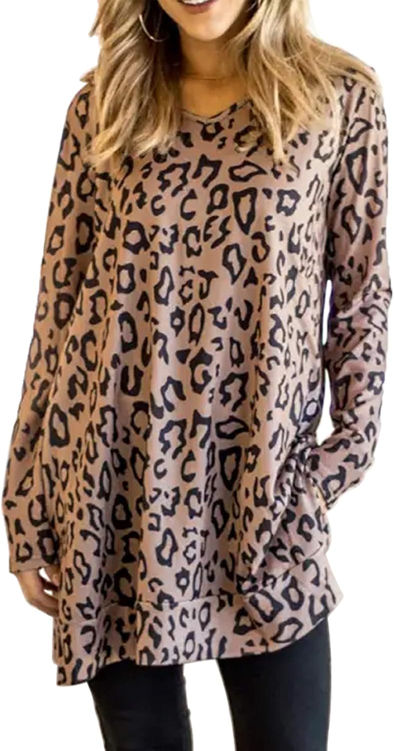 leopard smock top