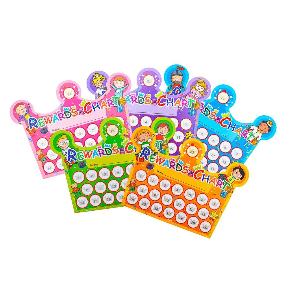 C.S. Kids Classroom Reward For School, Nurseries, Teachers - Rewards Chart (Pack of 30, with Stickers)
