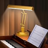 Piano Light for Grand/Upright Pianos, Vintage Piano Lamp, LED Music Stand Light with 3 Color Temperature, Stepless Dimming, T
