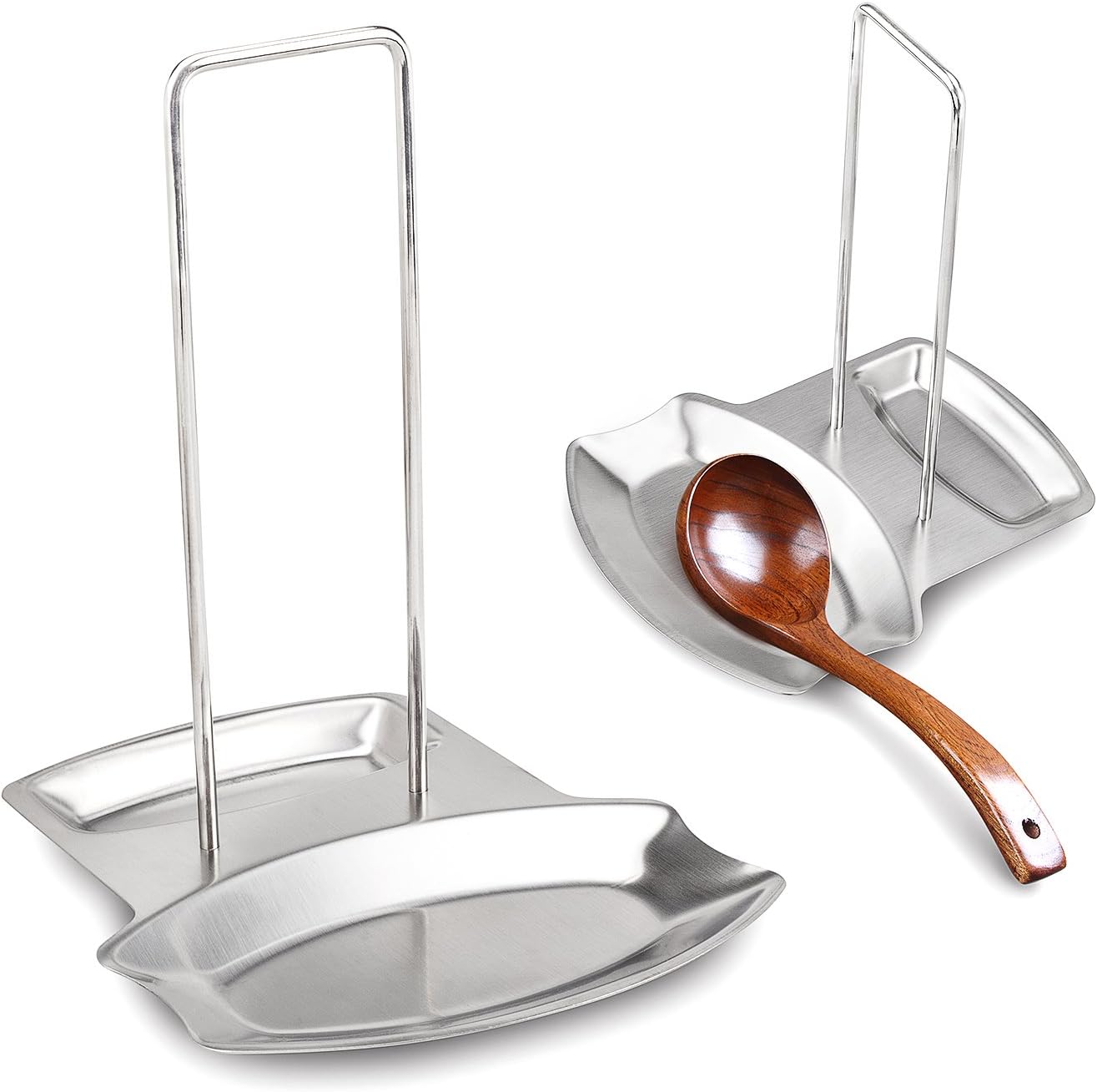 Lid and Spoon Rest Stainless Steel Pot Cover Holder Pot Lid Rest Spoon Rest Shelf Lid Holder Spoon Holder - Dishwasher Safe