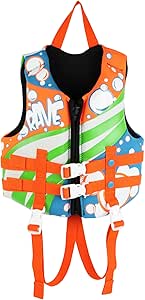 RAVE Sports Child Neoprene Life Vest - USCG PFD (Blue/Orange/White)