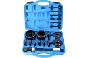 FreeTec 19pcs Front Wheel Drive Bearing Press kit Front Wheel Hub Bearing Removal & Installation Set Universal Wheel Bearing Removal Tool
