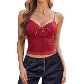 Avidlove Lace Camisole Tops for Women Sexy Tank Cami Spaghetti Strap Bralettes Cute Going Out Top