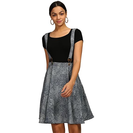 dungaree skirt knee length