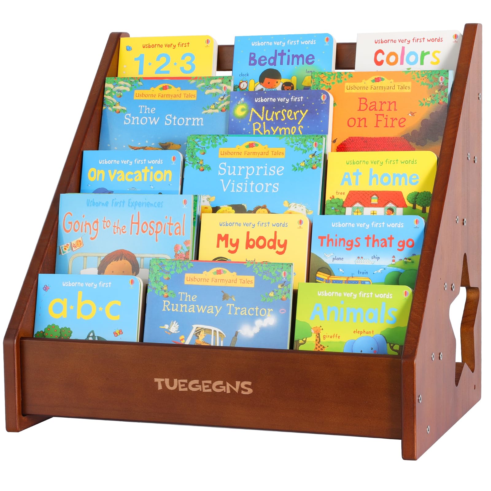 thumbnail image 2 of Montessori Shelf, 6 Compartment Toy & Book Organizer With Adjustable Dividers, Natural Finish Kids' Bookcase For Playrooms & Classrooms 2 of 12