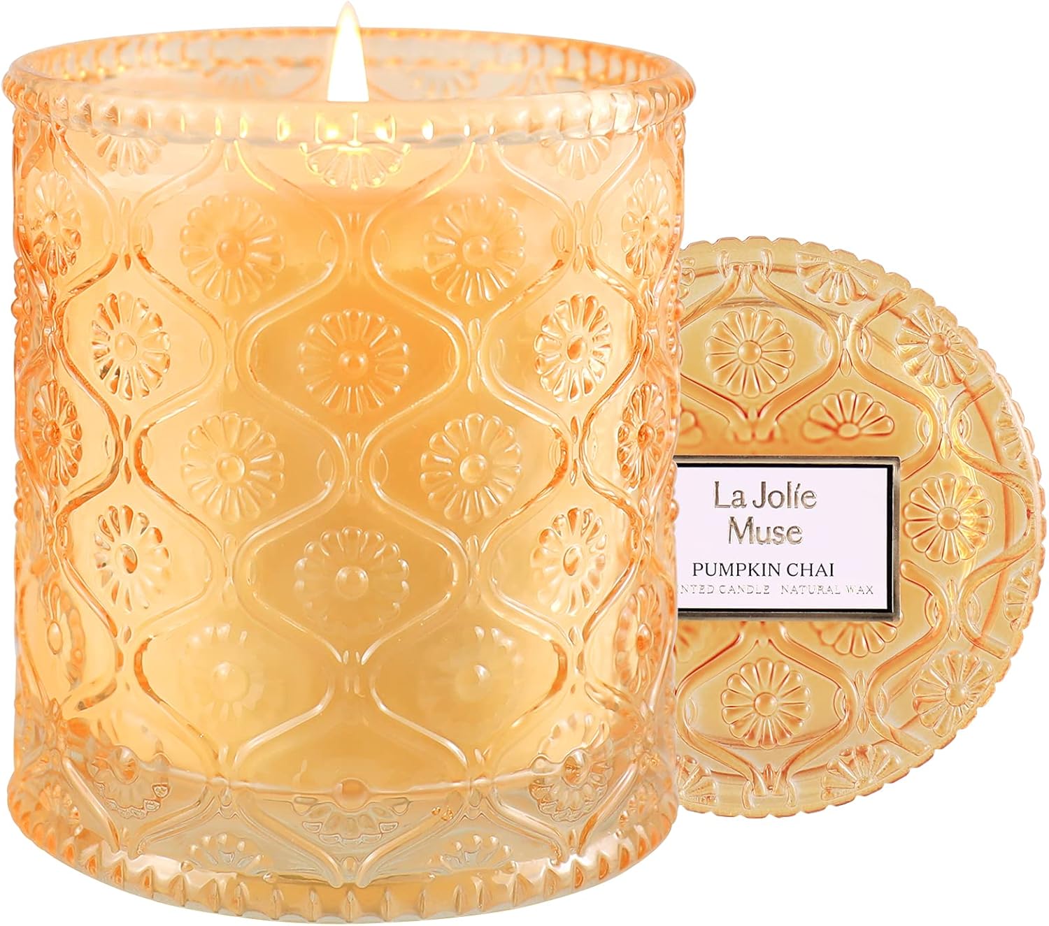 Candles & Holders - LA JOLIE MUSE Pumpkin Chai Scented Candle, Fall Candle, Candle Gifts, Natural Soy Candles for Home Scented, 50 Hours Long Burning