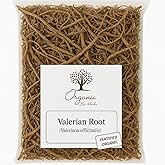 Organic Dried Valerian Root (Valeriana Officinalis) - 1 lb Bulk Pack - Premium Quality Natural- Non-GMO, No Fillers, Vegan, Kosher - Ideal for Teas, Tinctures, and Capsules