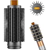 YTCHYYSK Round Brush Attachment Upgraded for Dyson Airwrap, Round Volumizing Brush for Dyson Air wrap HS01/05/08 Accessories for Straighten Dry Curls Add Volume, Gold