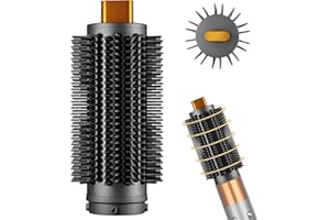 YTCHYYSK Round Brush Attachment Upgraded for Dyson Airwrap, Round Volumizing Brush for Dyson Air wrap HS01/05/08 Accessories for Straighten Dry Curls Add Volume, Gold
