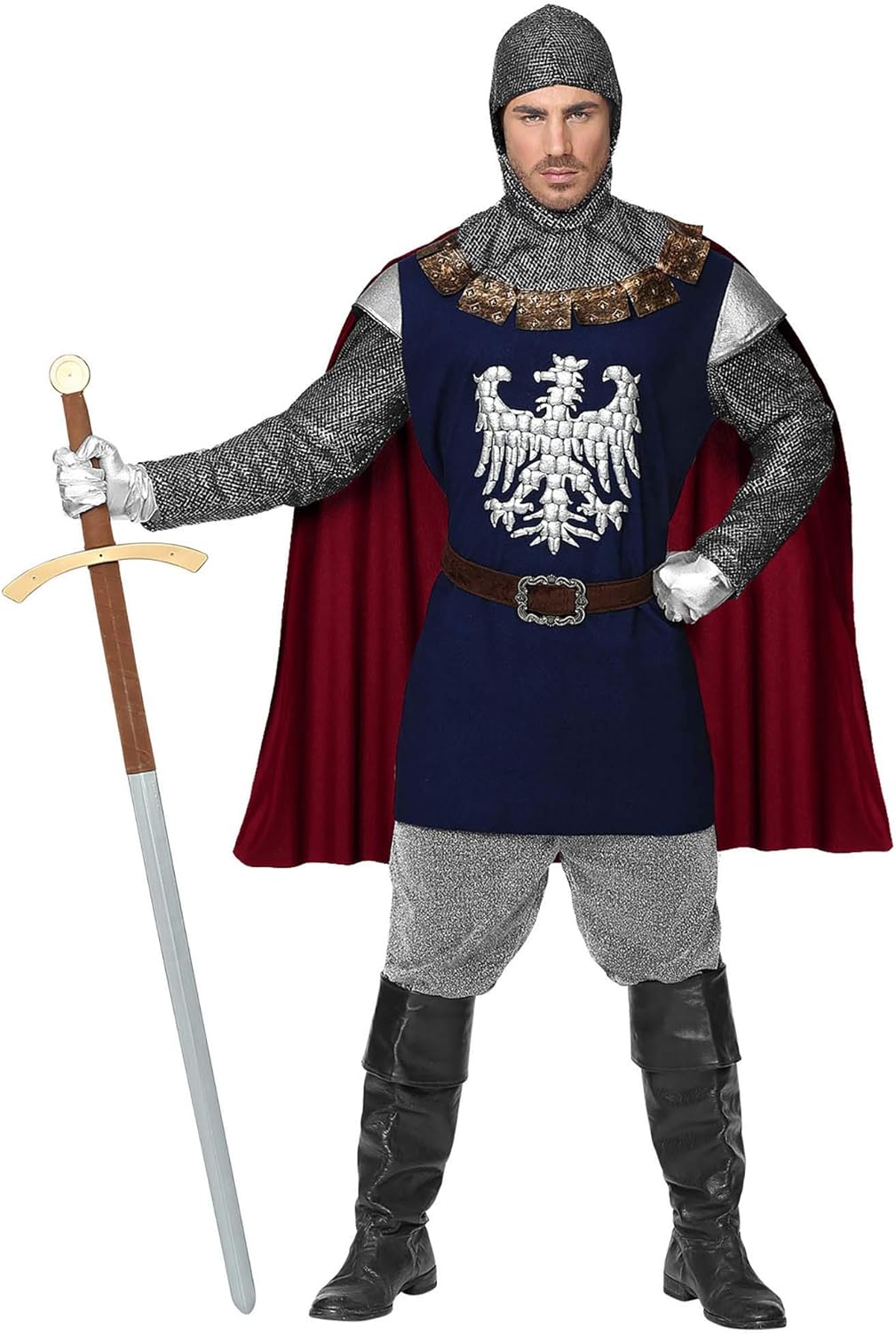Widmann SrlWDM08144 VDAdult Men’s Knight Costume, MultiColour, WDM08144 BigaMart