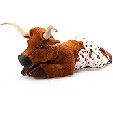 The Petting Zoo Longhorn Stuffed Animal Plushie, Gifts for Kids, Wild Onez Wildlife Animals, Longhorn Plush Toy, 24 inches