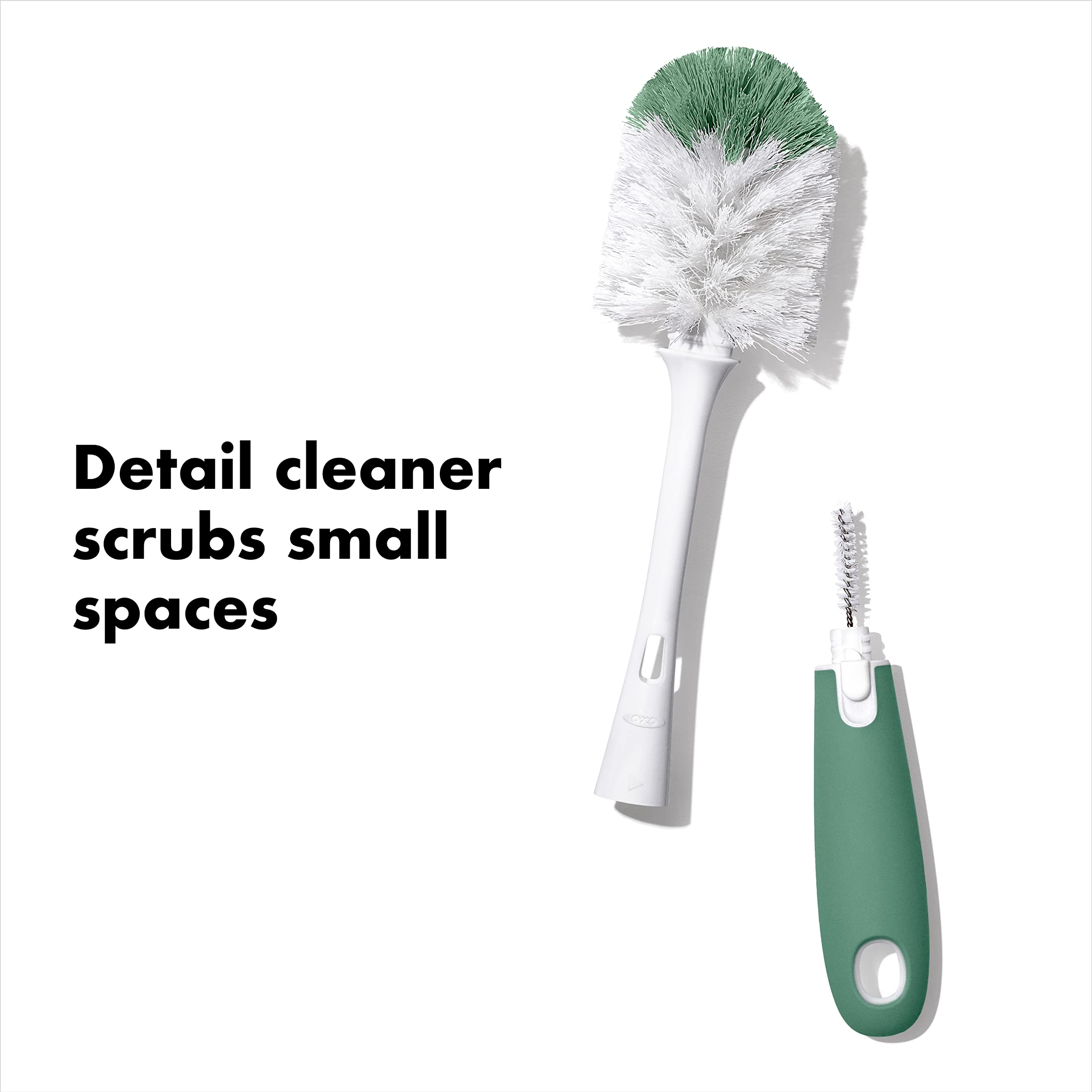 OXO Tot Bottle Brush with Nipple Cleaner and Stand - Sage