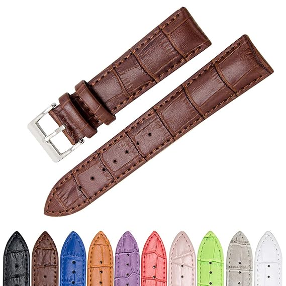 CIVO Uhrenarmband Echtes Leder Uhrband Watch Strap Top Kalbsleder 16mm 18mm 20mm 22mm 24mm Uhr Armband Watch Band für Herren 