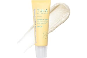 TULA Skin Care Protect + Glow Daily Sunscreen Stick Gel Broad Spectrum SPF 30 - Skincare-First, Non-Greasy, Non-Comedogenic & Reef-Safe with Pollution & Blue Light Protection.