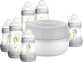 bottles and steriliser set