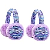 RAOEXI Winter Ear Muffs For Kids Warm Furry Knit Girls Earmuffs Boys Baby Plush Toddler Ear Warmers Outdoor Ear Covers