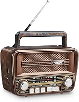 Gelielim Retro Radio AM FM Shortwave Bluetooth Speaker 5W Portable view 1