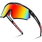 FEISEDY Polarized Sports Sunglasses for Men Women,Teens Baseball Tennis Sunglasses, TR90 Cycling Glasses B4151