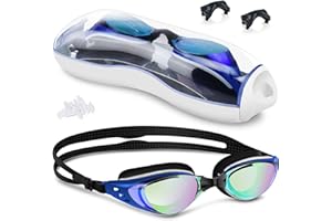 Swimming Goggles, Anti Fog Swim Goggles with UV, Unisex for Adult and Kids