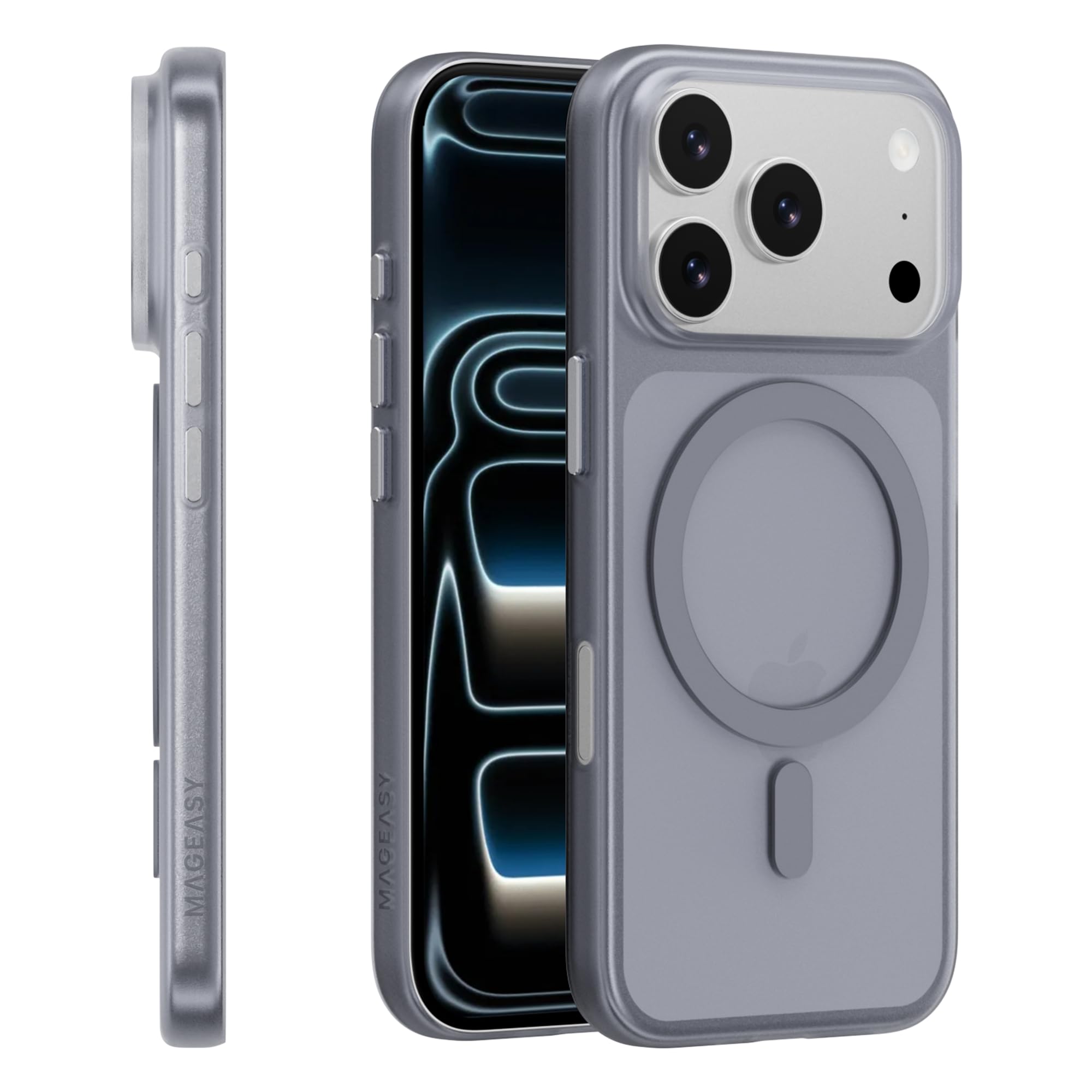 Photo 1 of MAGEASY Compatible with iPhone 17 Pro 6.3" Thin Case - Super Lightweight, 0.7mm Ultra Thin, Compatible with MagSafe, Anti-Fingerprint - Lyte M (Mist)