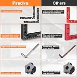 Preciva 90 Degree Right Angle Positioning Square Clamp Aluminum 4 Sets 14cm 5.5" view 3