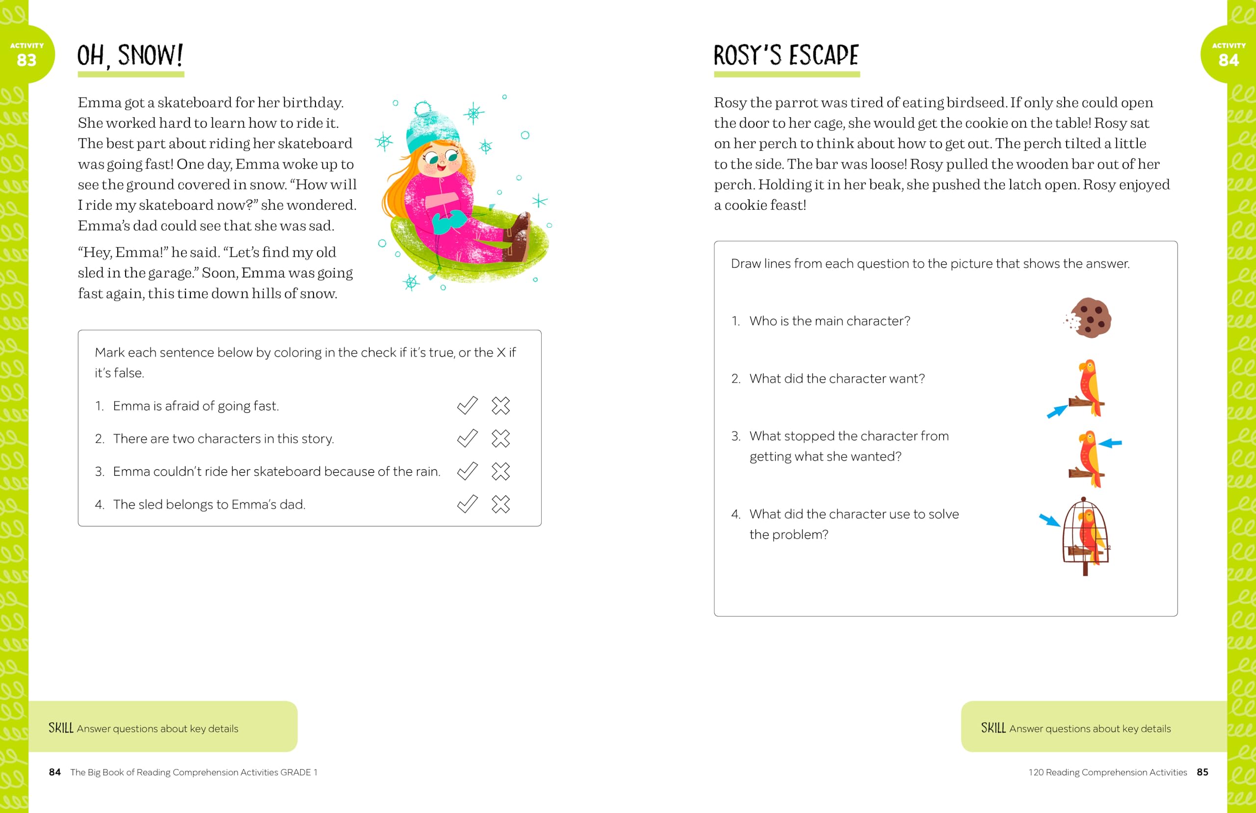 The Big Book of Reading Comprehension Activities, Grade 1: 120 Activities for After-School and Summer Reading Fun The Big Book of Reading Comprehension Activities, Grade 1: 120 Activities for After-School and Summer Reading Fun Paperback Spiral-bound
