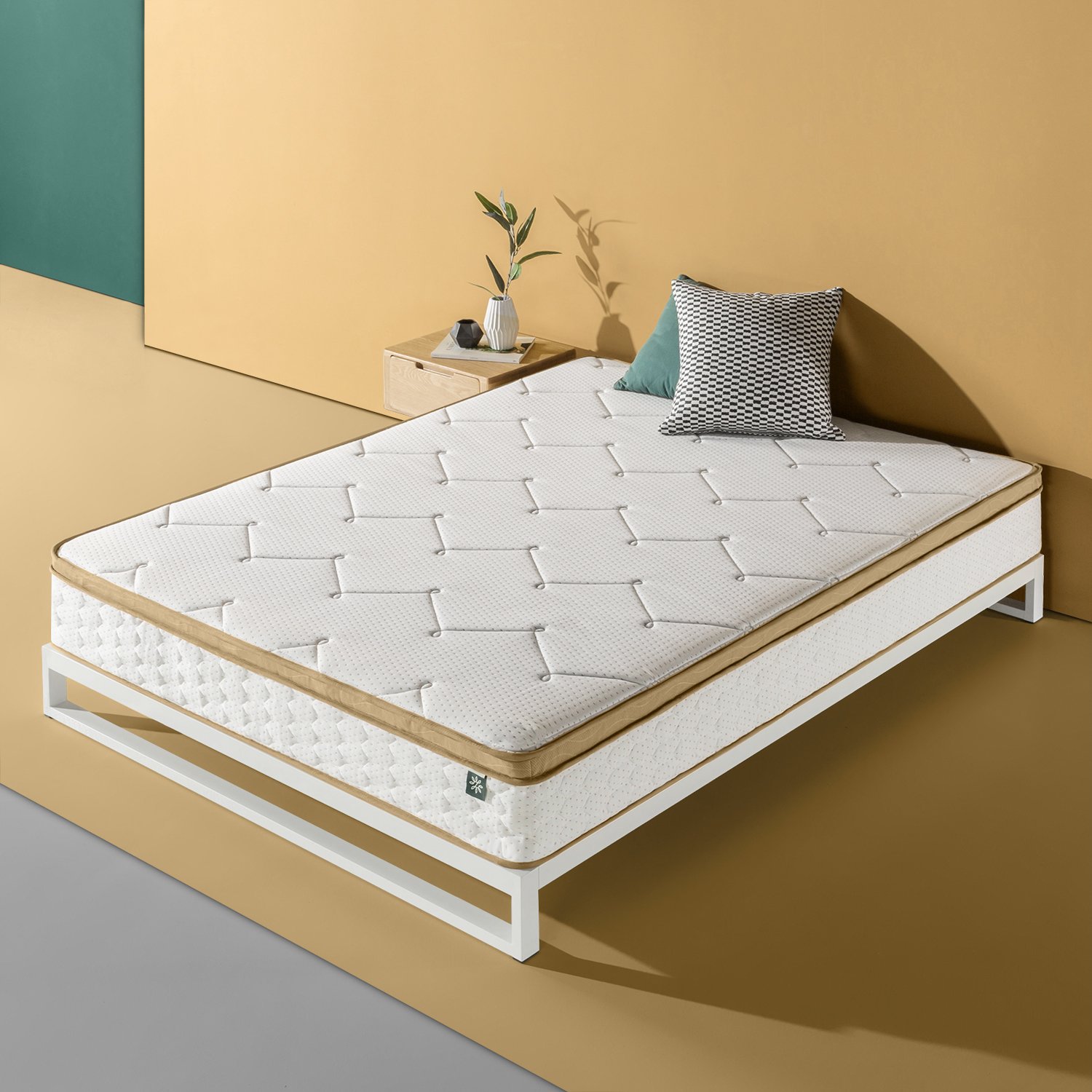 Zinus 10 Inch BioFusion Memory Foam Hybrid Spring Mattress, Twin eBay
