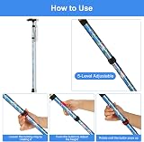 supregear Folding Cane Adjustable Walking Stick Blue Floral Lightweight view 3