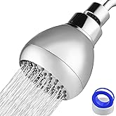 Nuodan High Pressure Shower Head - Powerful Bathroom Pressure Boosting Showerhead - Perfect Universal Replacement for Rain Sh