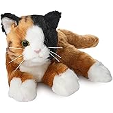 Bearington Callie Stuffed Cat Animal - 15" Realistic Calico Cat Plushies - Kitty Stuffed Animal with Soft Fur and Lifelike Details - Adorable, Cuddly Kitten Plush Gift for Kids and Toddlers