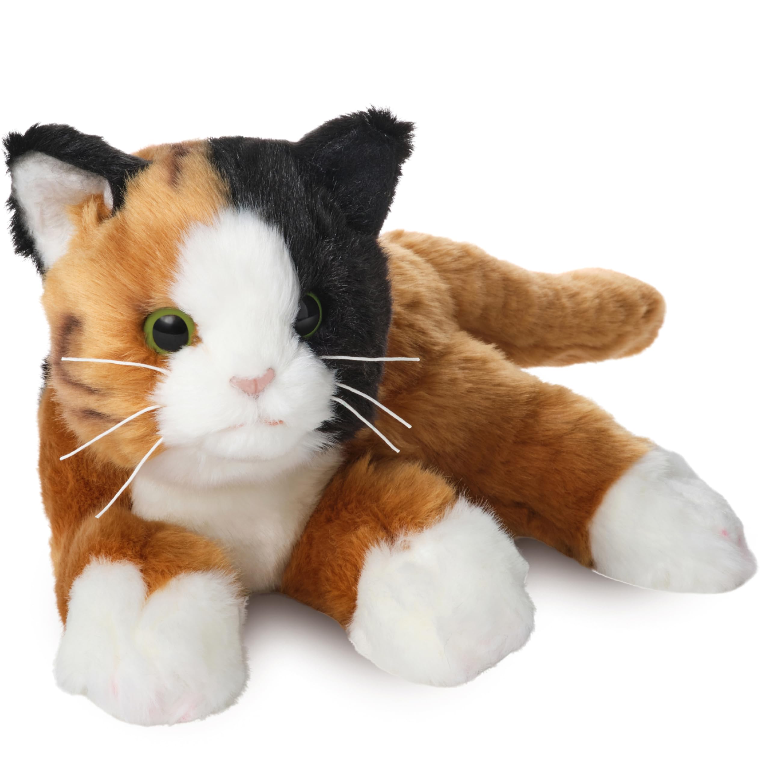 Photo 1 of Bearington Collection Callie Cat 15-Inch Calico Plush Toy - Realistic Stuffed Feline for Kids - Cat Stuffed Animal - Plushies