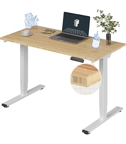 Amazon.com: FLEXISPOT E6 Essential Rubber Solid Wood 3 Stages Dual