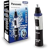 Panasonic ER-GN30-K Nose, Ear n Facial Hair Trimmer Wet/Dry with Vortex Cleaning System, Black