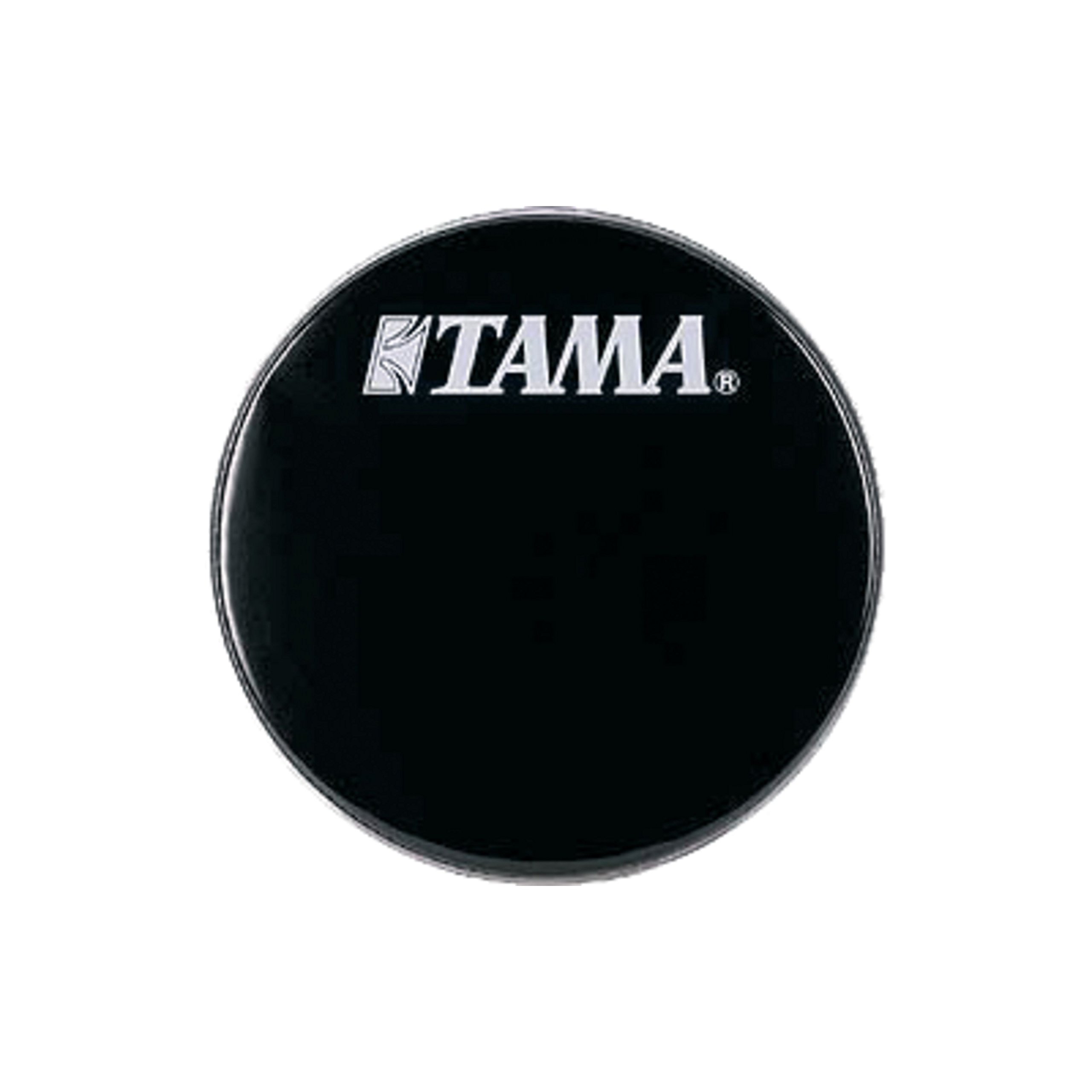 Tama BK22BMWS 22" Bass Drum Front Head - Black with Tama Logo