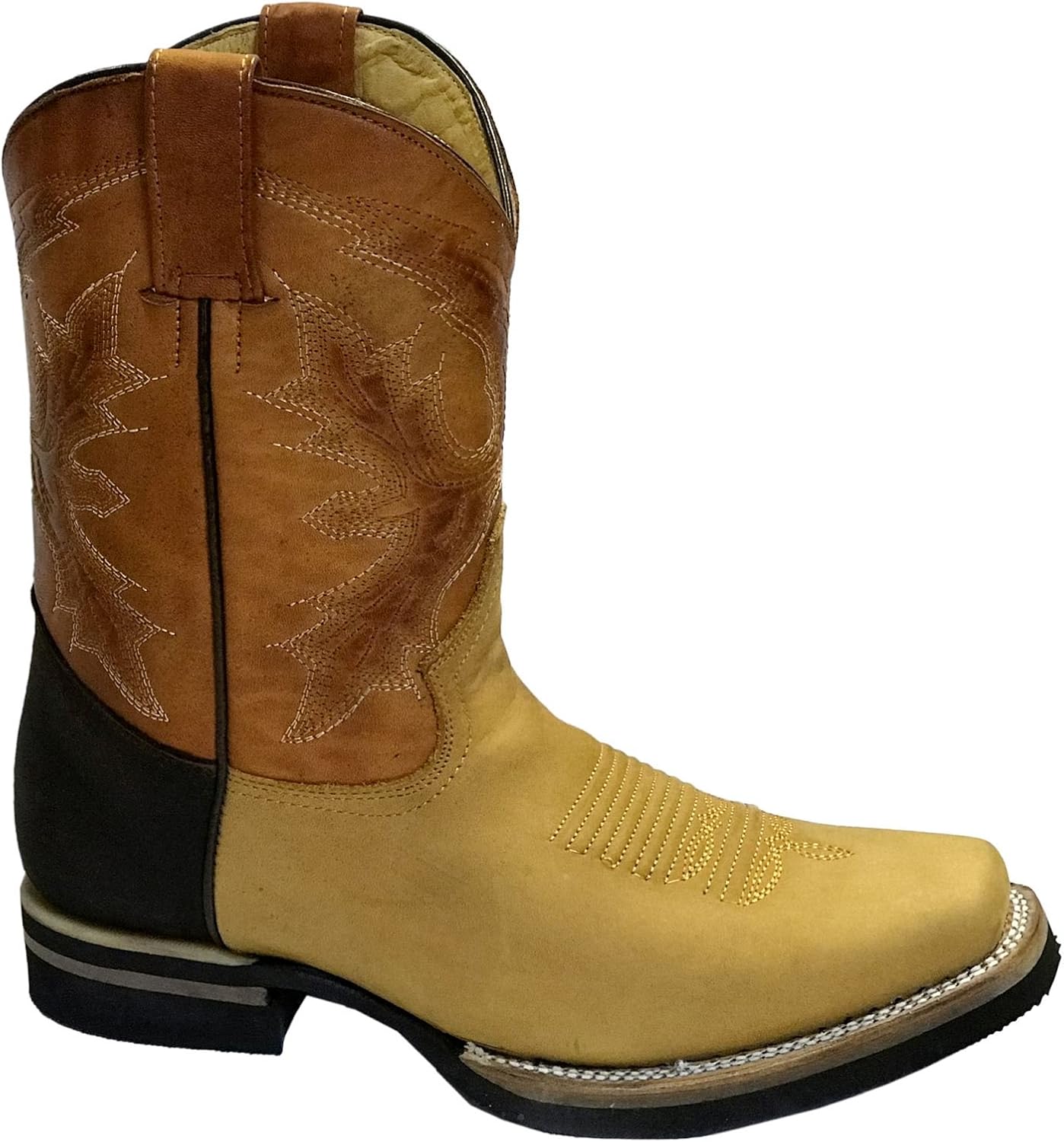 Grinders Botas de Piel para Hombre El Paso, Bronceado, 43 M EU