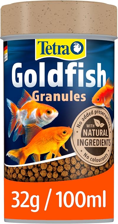 Tetra Goldfish Fish Food Granules Complete Food for All Smaller Goldfish 32 g