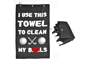 TERULLTASE Golf Gifts for Men, Golf Accessories for Men Women Dad Husband, Stocking Stuffers for Men, White Elephant Gifts for Golf Fan, Funny Golf Towel Gifts for Christmas Birthday Valentines Day Fathers Day