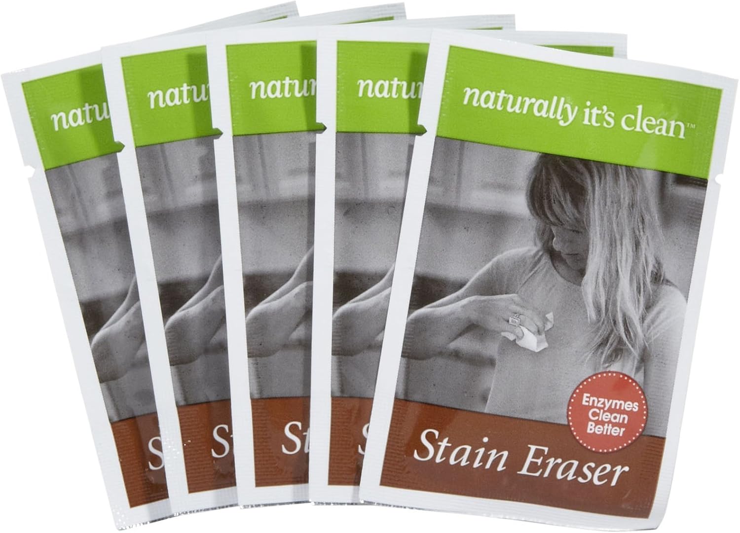 Naturally It's Clean Natural Enzyme Stain Eraser Wipes - Citrus - 2 pk