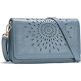 APHISON Crossbody Bags For Women,Wristlet Wallet Phone Purse Shoulder handbags Multi-Function Small RFID Clutch Card Holder