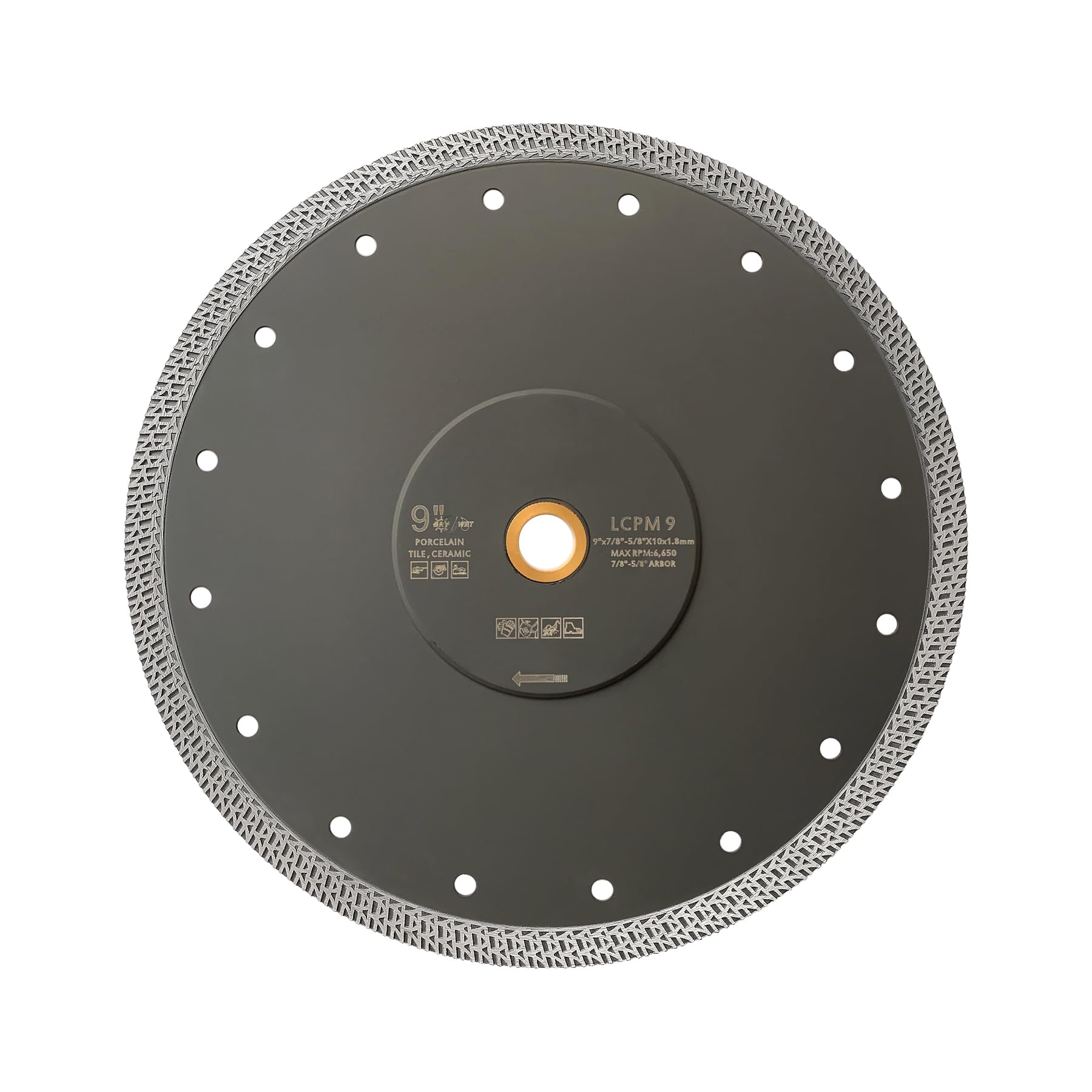 230mm Tile saw Super Thin Diamond Cutting Disc Hand Saw Cutting for Asphalt/Tile/Brick/Stone/Concrete and Masonry (230mm)