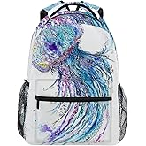 Ocean Jellyfish School Backpack Bookbag for Boys Girls Teens Casual Travel Bag Computer Laptop Daypack