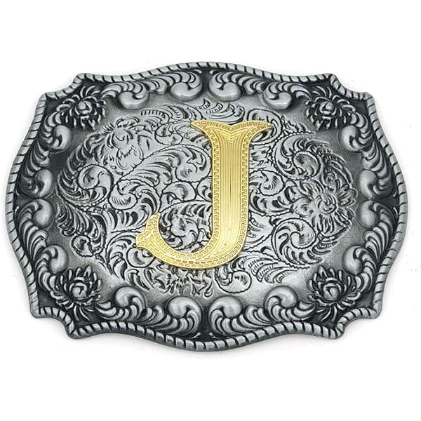 New letter C initial western belt buckle approx. 3.5x2.5\