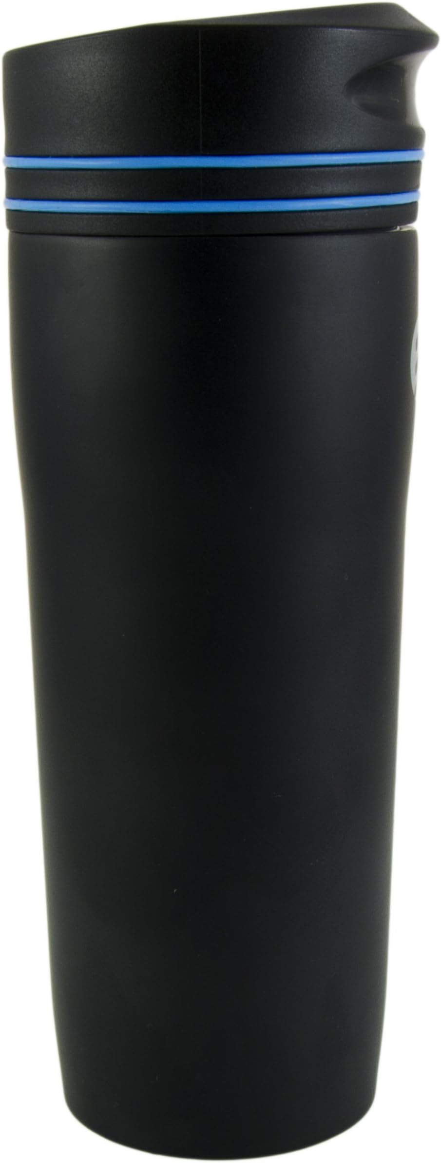 Premium Quality Black Matte Double Wall Vacuum Insulated Stainless Steel Travel Mug 100% Leakproof (380 ml, 13 oz) (Blue)