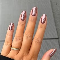 Amazon.com: Press on Nails Short Square Acrylic Fake Nails with ...
